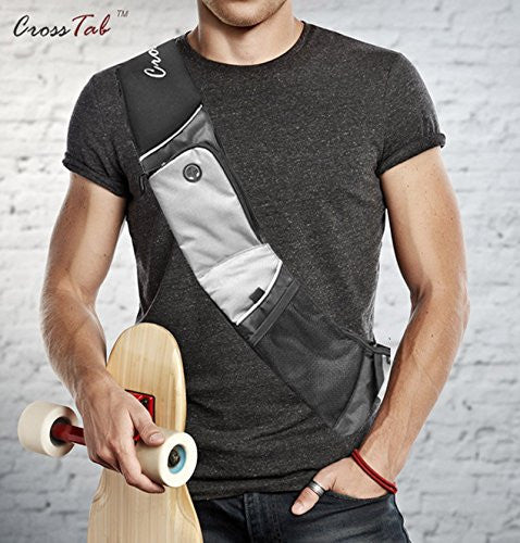 CrossTab - Navy / Gray Carry Your Tablet, Mobile & Your Other Essentials In Style On The Go!
