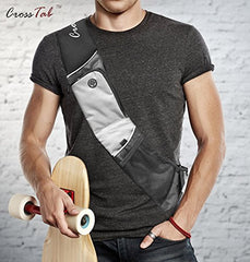 CrossTab - Navy / Gray Carry Your Tablet, Mobile & Your Other Essentials In Style On The Go!